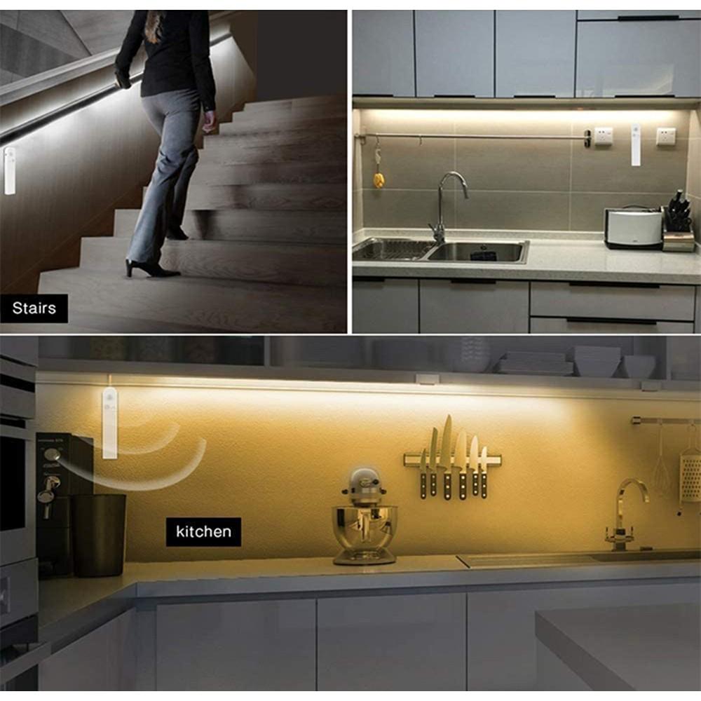 2-Pack: Battery-Powered Motion-Activated LED Light Strips