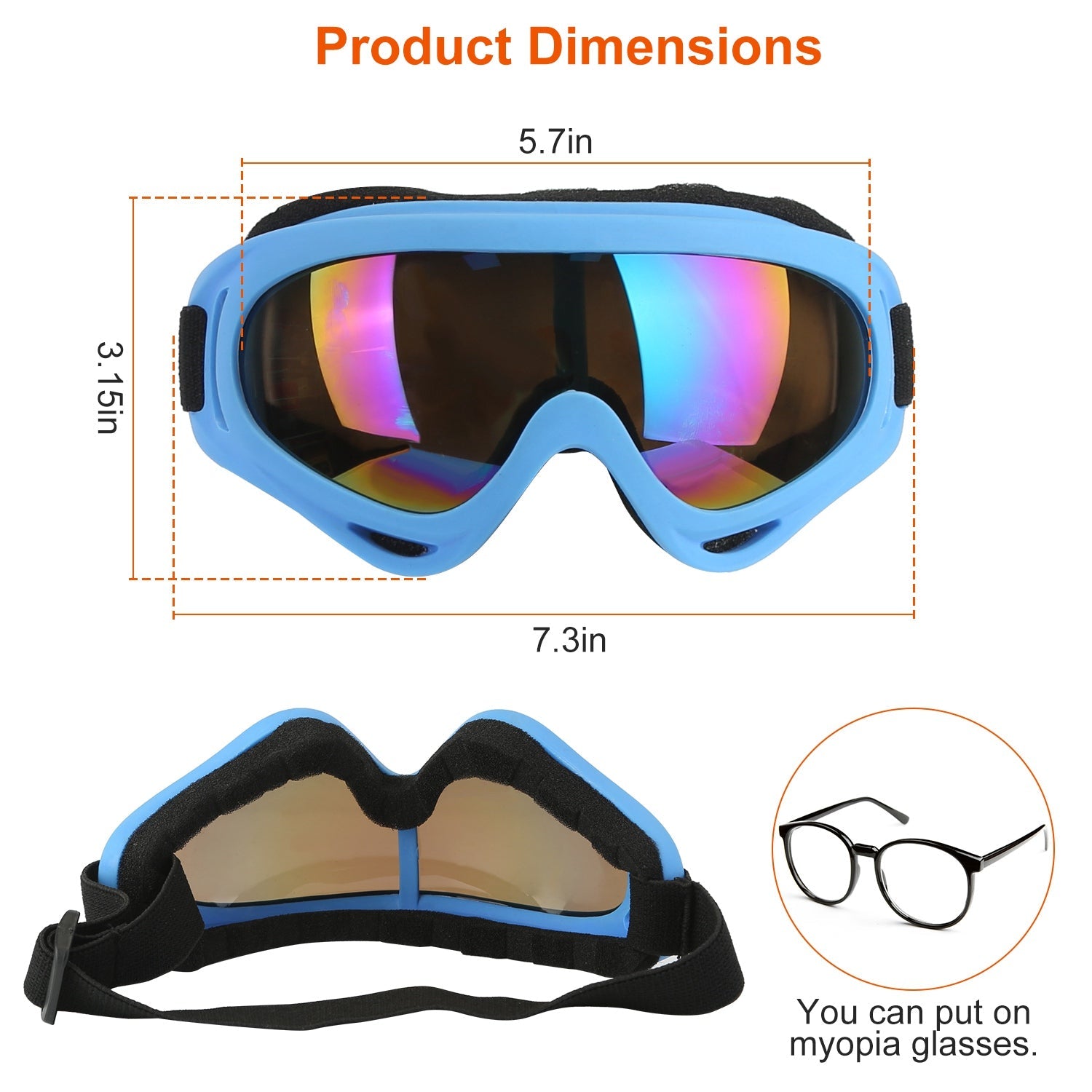 3-Pack: All-In-One Winter Sports Goggles for the Whole Family