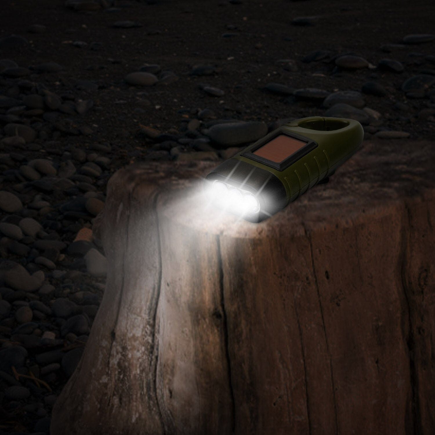 Powerful 2-Pack Hand Crank Solar Flashlights - Never Be in the Dark!