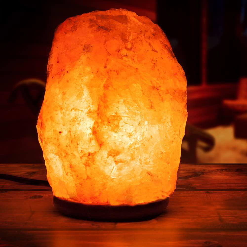 2-Pack: Exquisite Hemingweigh Hand Carved Natural Crystal Himalayan Salt Lamp - Create a Serene Ambiance