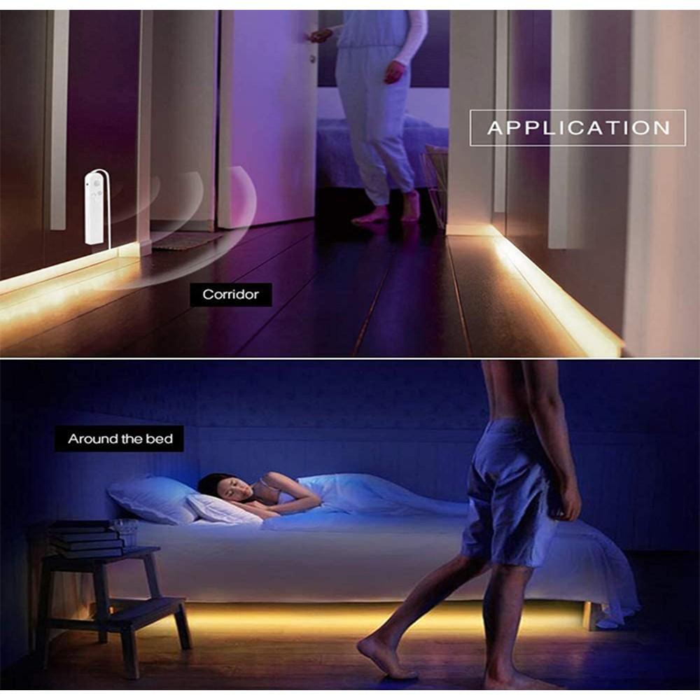 2-Pack: Battery-Powered Motion-Activated LED Light Strips