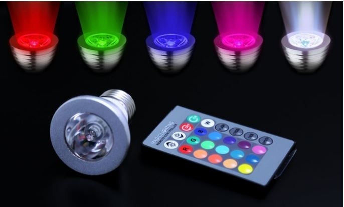 2-Pack: Stunning Magic Color-Changing LED Light Bulbs with Remote - Transform Your Space!