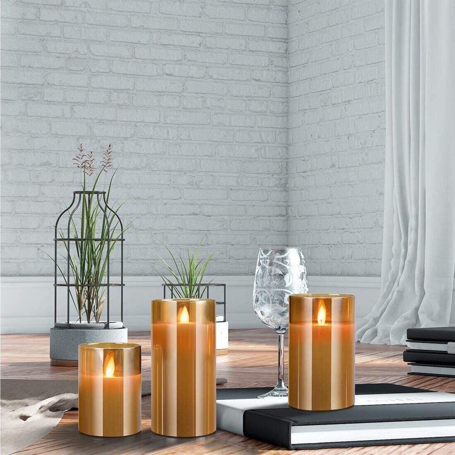 3-Pack: Enchanting Flameless Battery-Operated Candles