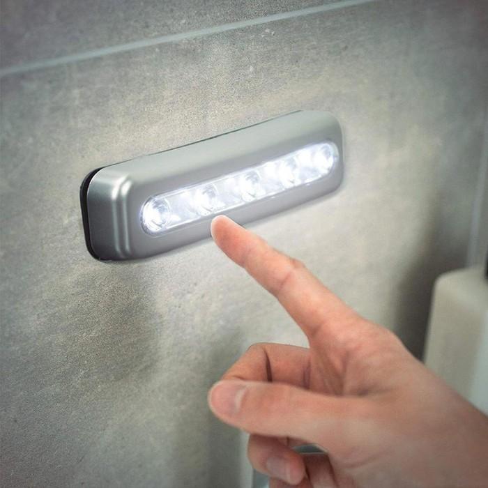 3-Pack: Super-Bright 5-LED One Touch Stick-on Anywhere Touch Tap Night Light - Light Up Your Home Effortlessly!