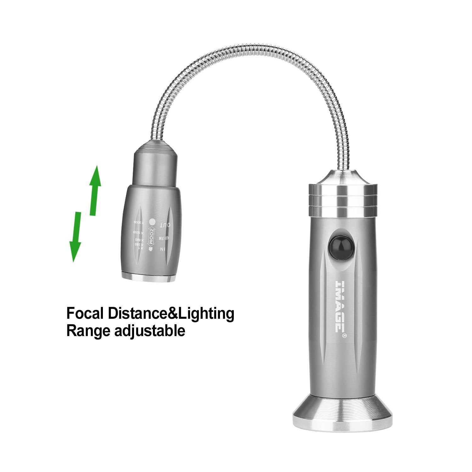 2-Pack: Super-Bright BBQ Grill LED Flashlight with Adjustable Goose Neck for Outdoor Use