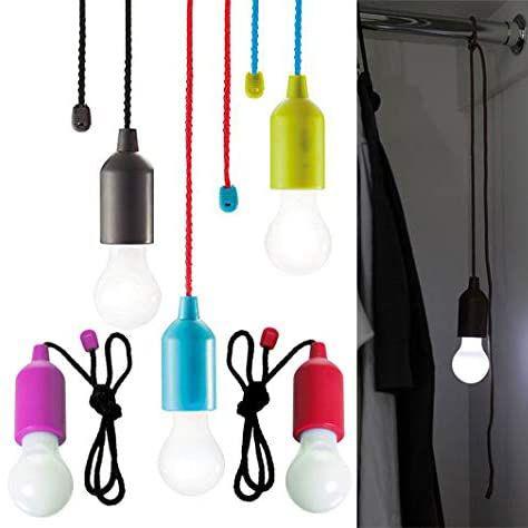 3-Pack: Versatile Pull-Rope LED Bulb Lights for Every Space