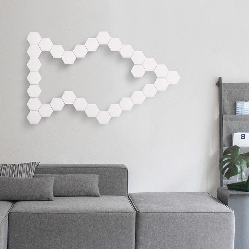 3-Pack: Smart Modular Hexagonal Touch LED Lamp - Illuminate Your Space with Style