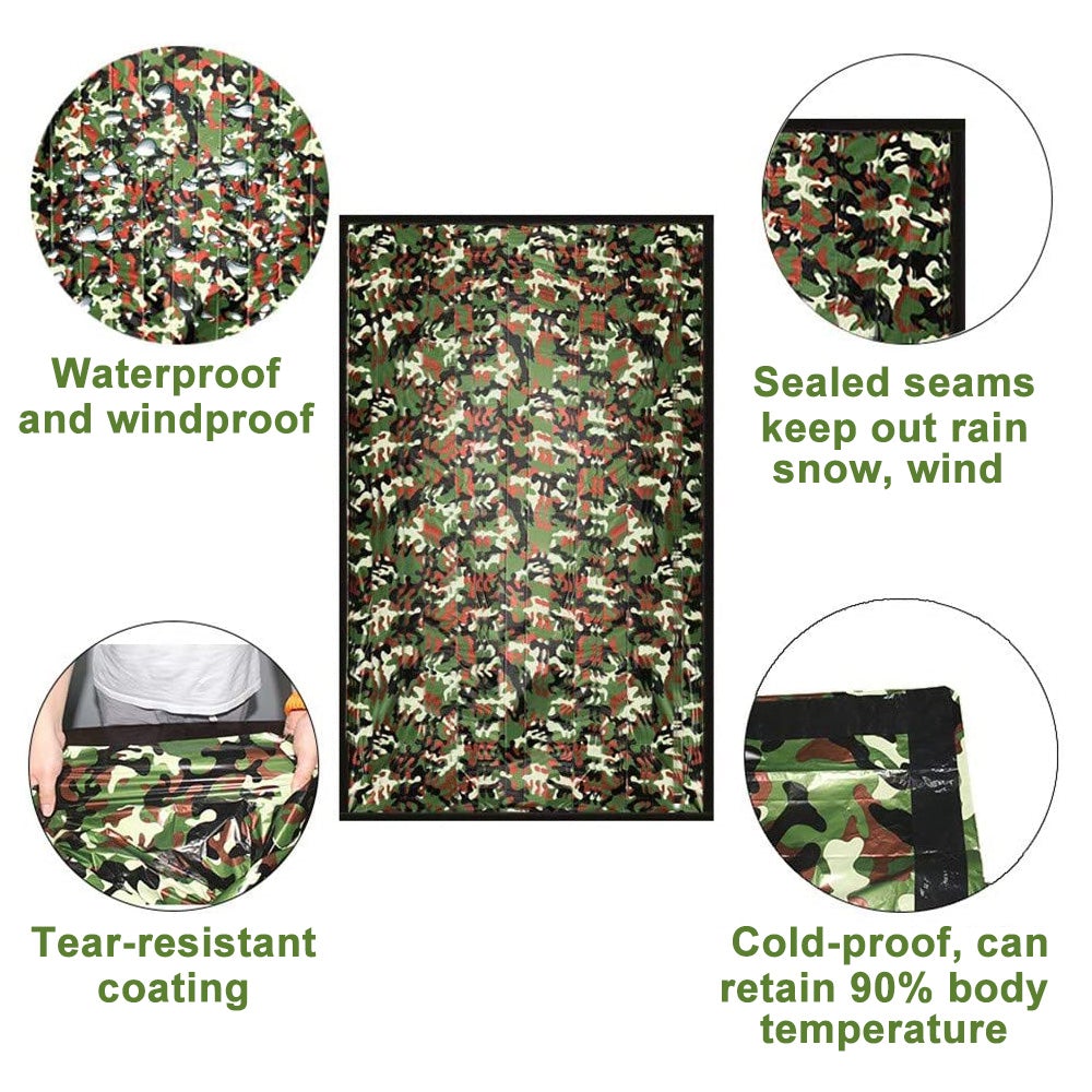 2-Pack: Camouflage Camping Sleeping Bag - Your Ultimate Outdoor Companion