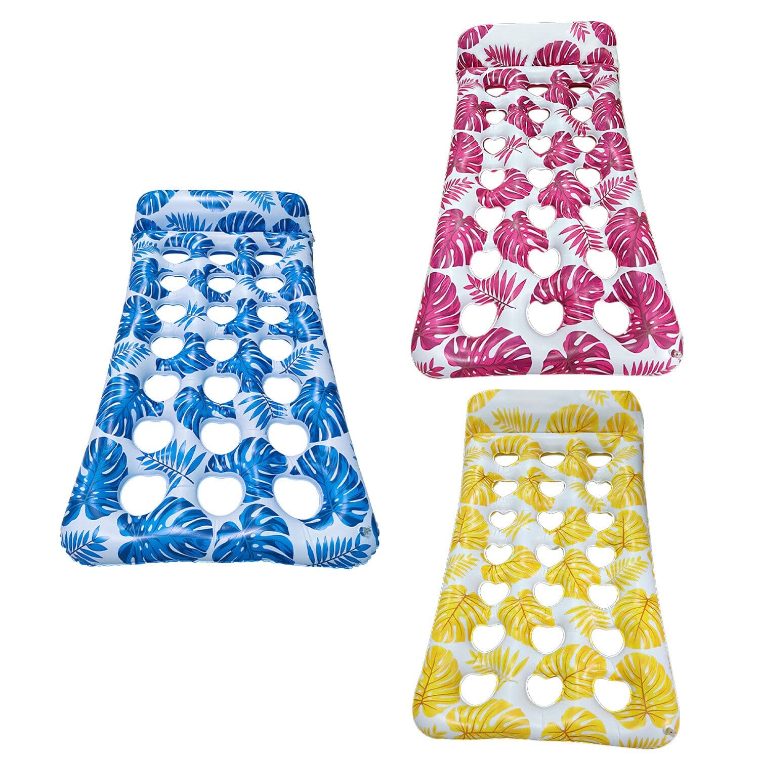 3-Pack Colorful Inflatable Pool Float Rafts - Your Ultimate Summer Water Lounge