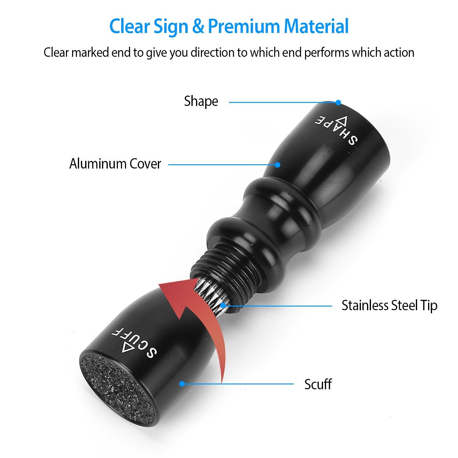 The Ultimate 3-in-1 Snooker Pool Cue Tip Tool