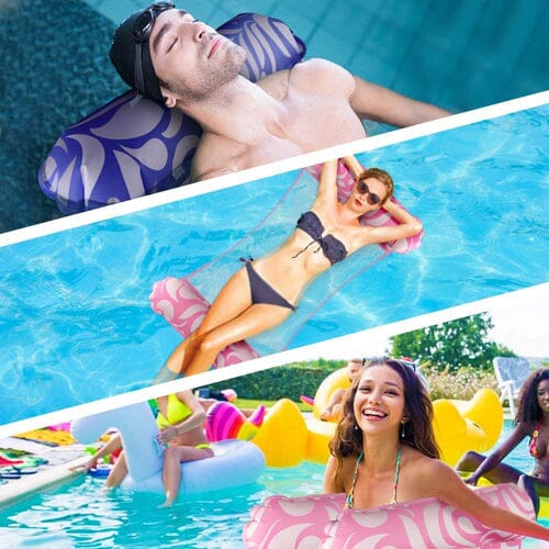 2-Pack: Aqua Loungers - Your Ultimate Pool & Beach Inflatable Water Hammocks