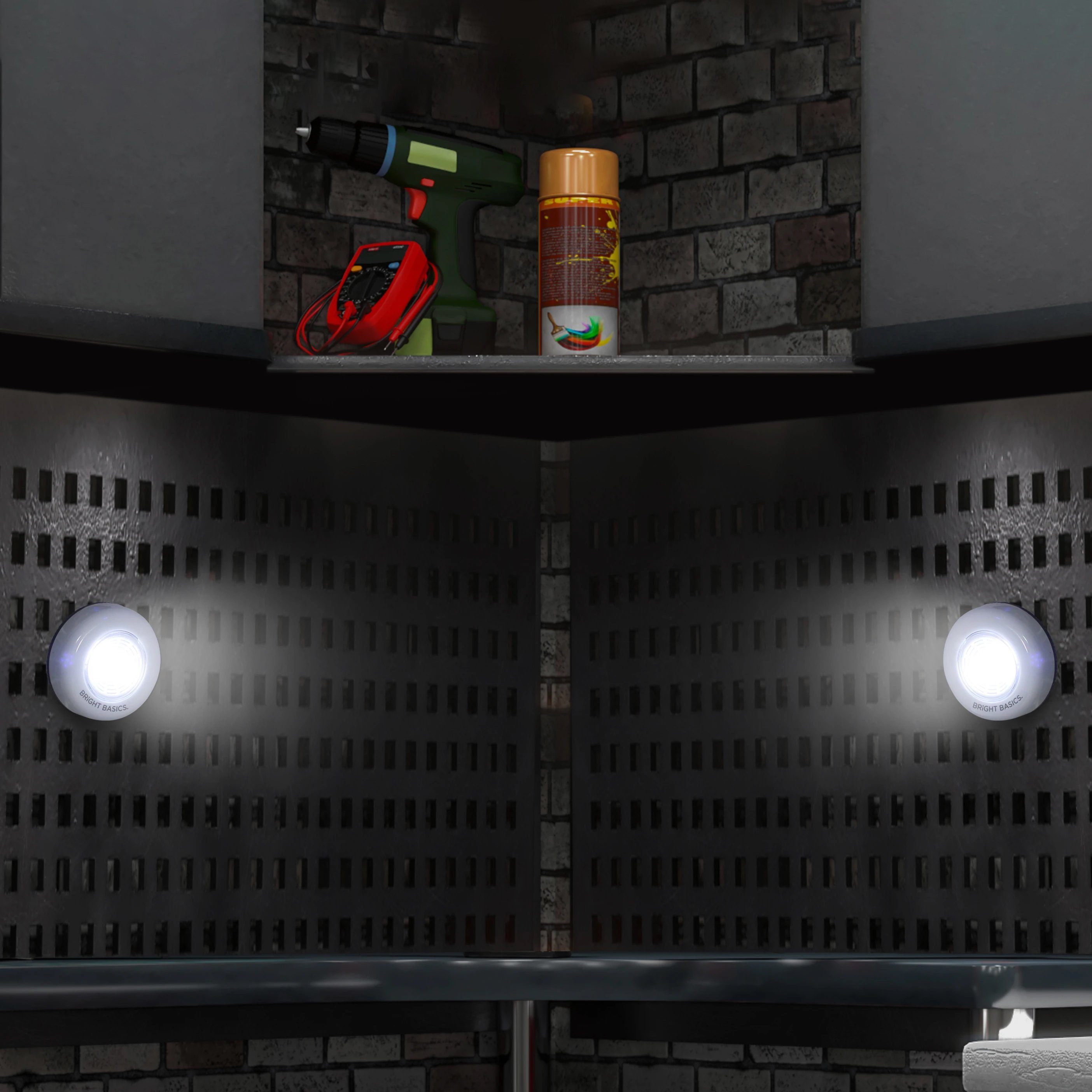 2-Pack: Ultra-Bright & Ultra-Thin Wireless LED Puck Lights - Illuminate Every Corner!