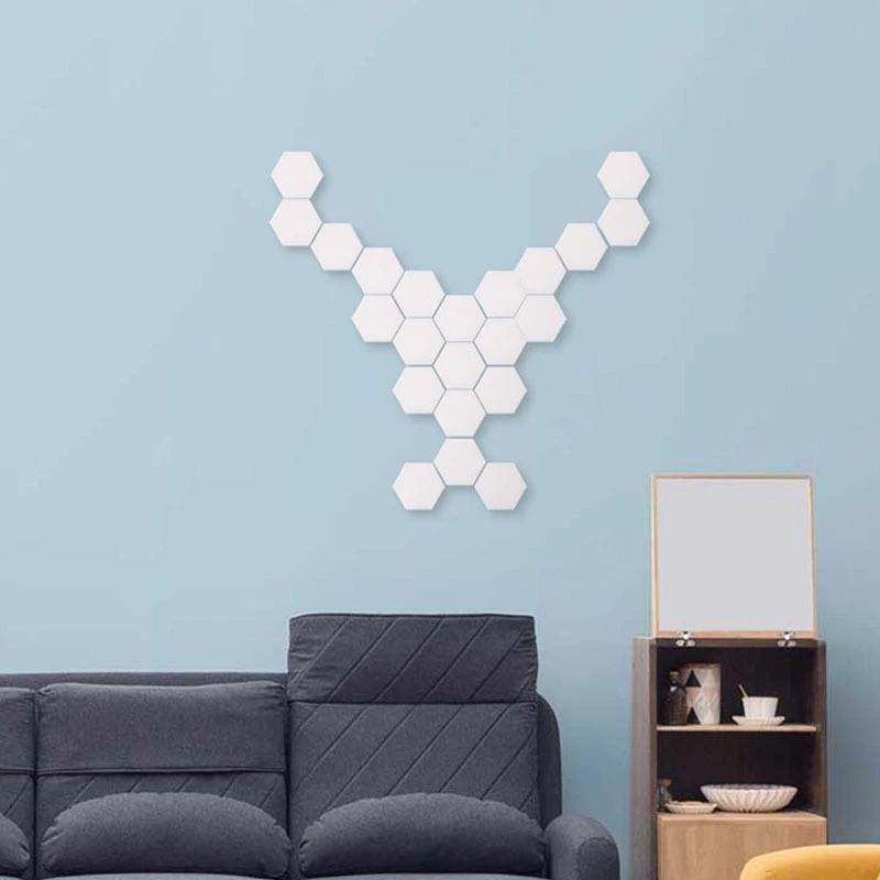 3-Pack: Smart Modular Hexagonal Touch LED Lamp - Illuminate Your Space with Style