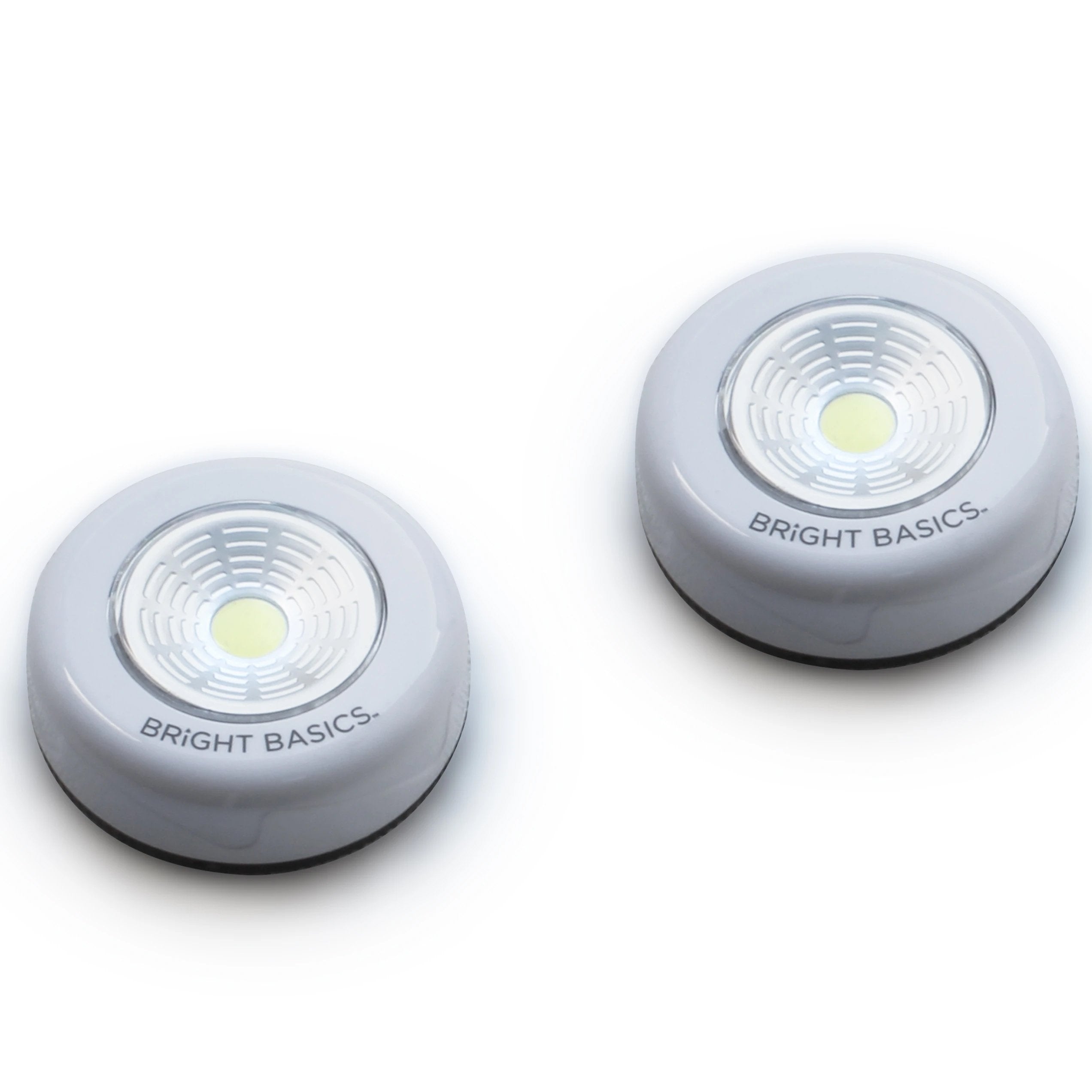 2-Pack: Ultra-Bright & Ultra-Thin Wireless LED Puck Lights - Illuminate Every Corner!