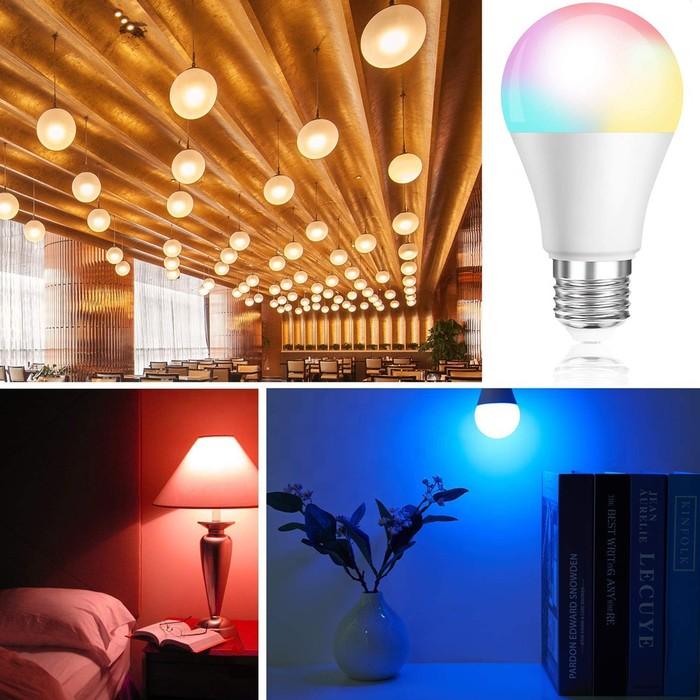 2-Pack: Remote Control RGB Dimmable 5W A19 E26 LED Bulbs - Illuminate Your World with Style