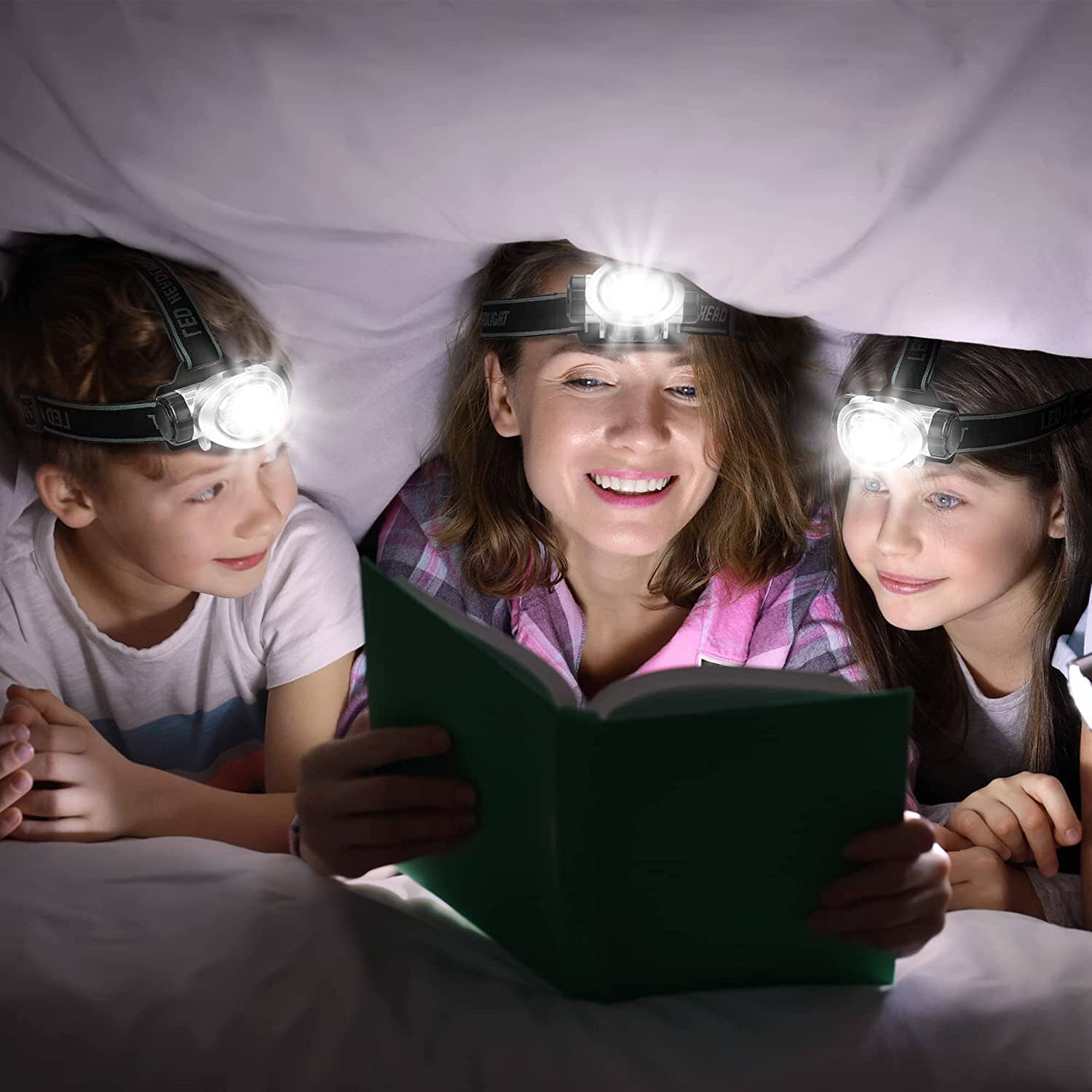 2-Pack: Super-Bright 4-Mode LED Headlamp