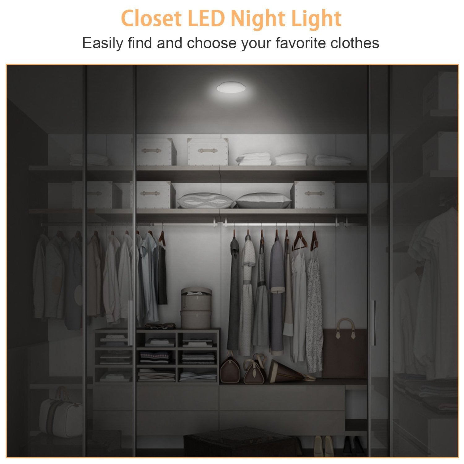 Illuminate Your Space with 3-Pack LED Wireless Puck Closet Lights