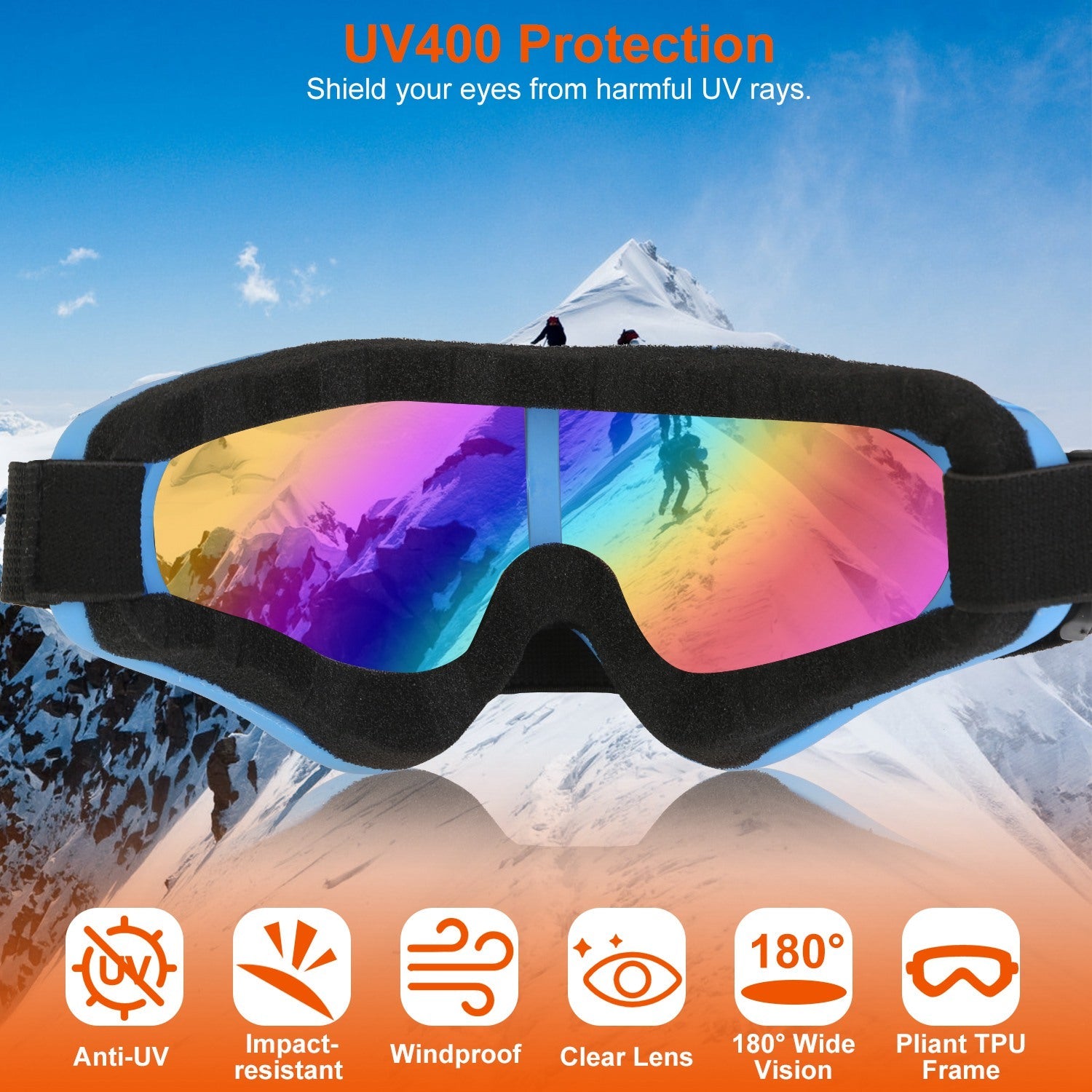 3-Pack: All-In-One Winter Sports Goggles for the Whole Family