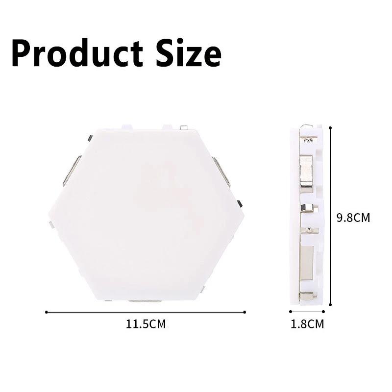 3-Pack: Smart Modular Hexagonal Touch LED Lamp - Illuminate Your Space with Style