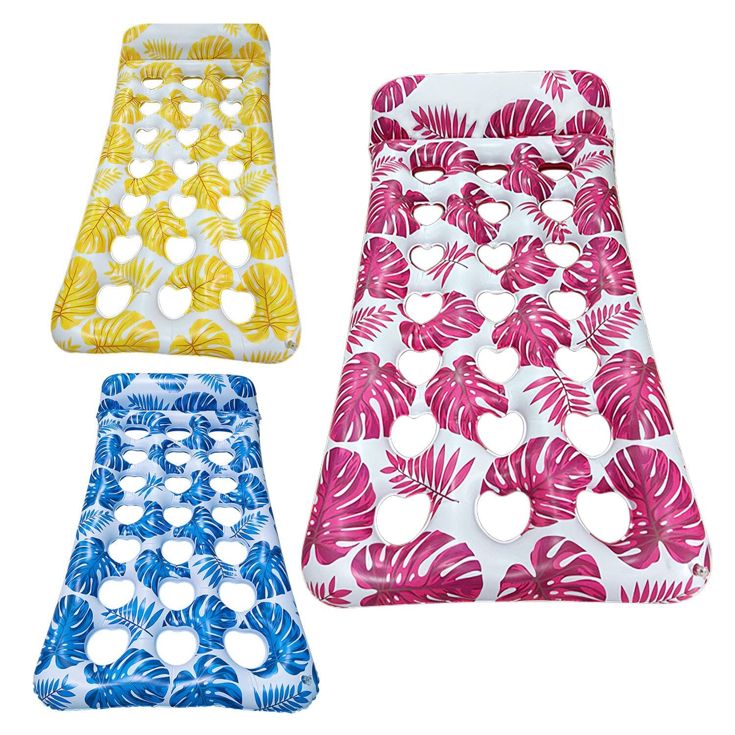 3-Pack Colorful Inflatable Pool Float Rafts - Your Ultimate Summer Water Lounge