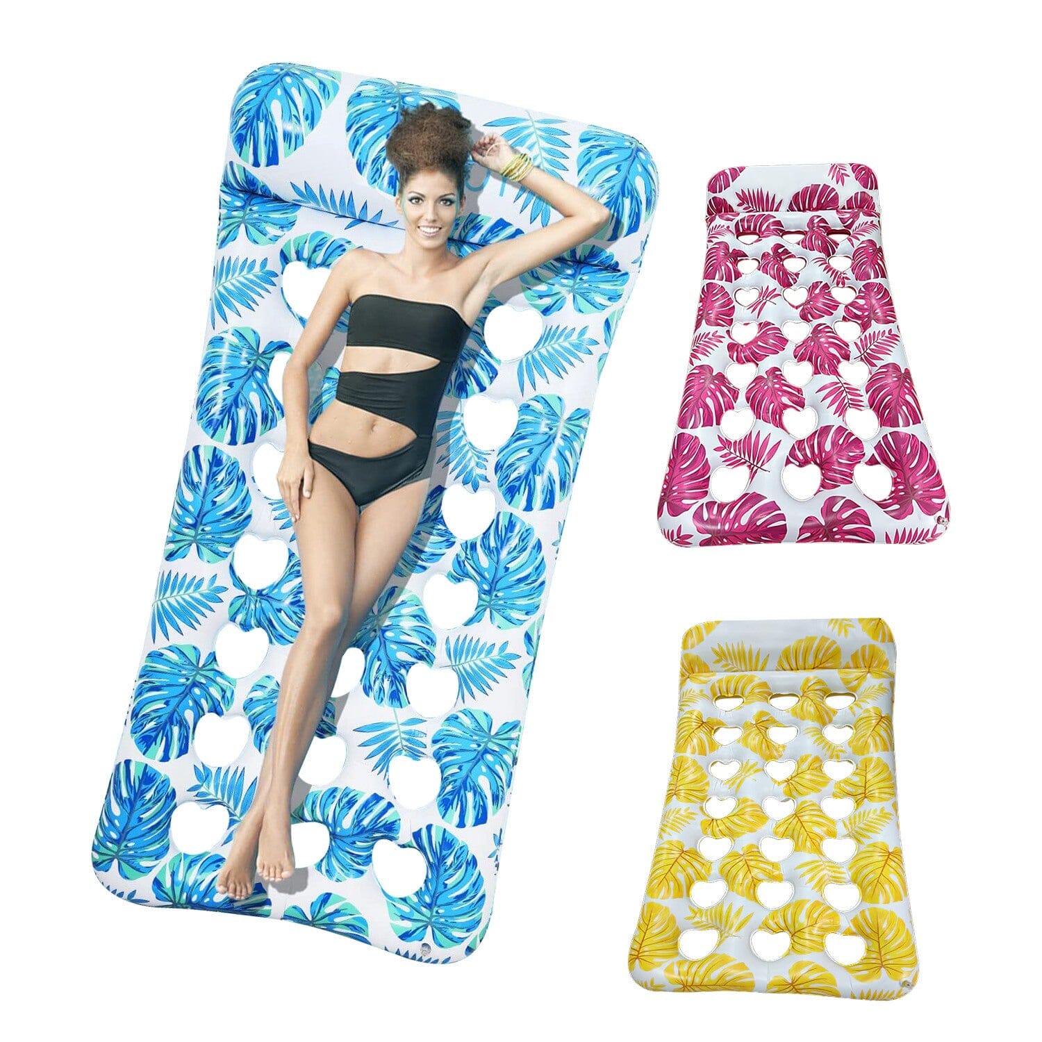 3-Pack Colorful Inflatable Pool Float Rafts - Your Ultimate Summer Water Lounge