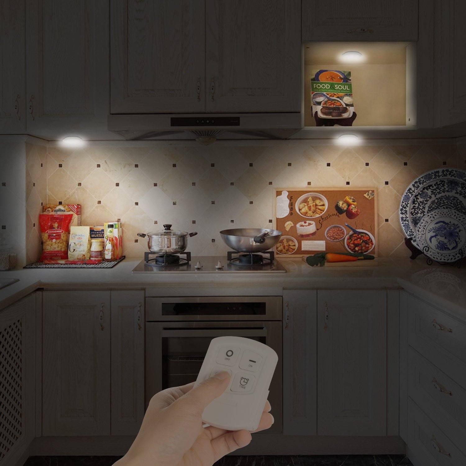 Illuminate Your Space with 3-Pack LED Wireless Puck Closet Lights