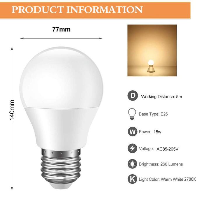 2-Pack: Remote Control RGB Dimmable 5W A19 E26 LED Bulbs - Illuminate Your World with Style