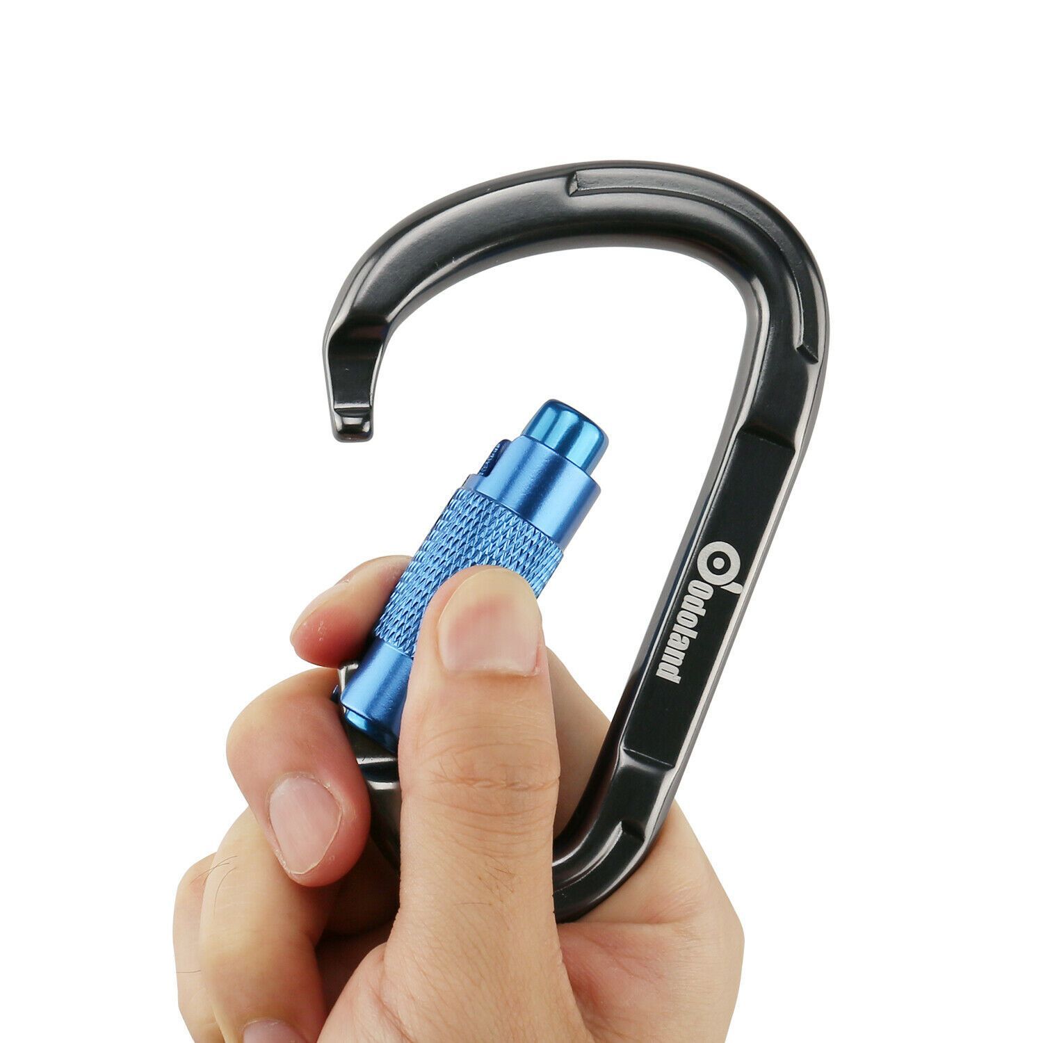 3-Pack Heavy Duty Auto Locking D-Shaped Rock Climbing Carabiner Clips - Your Adventure Essential