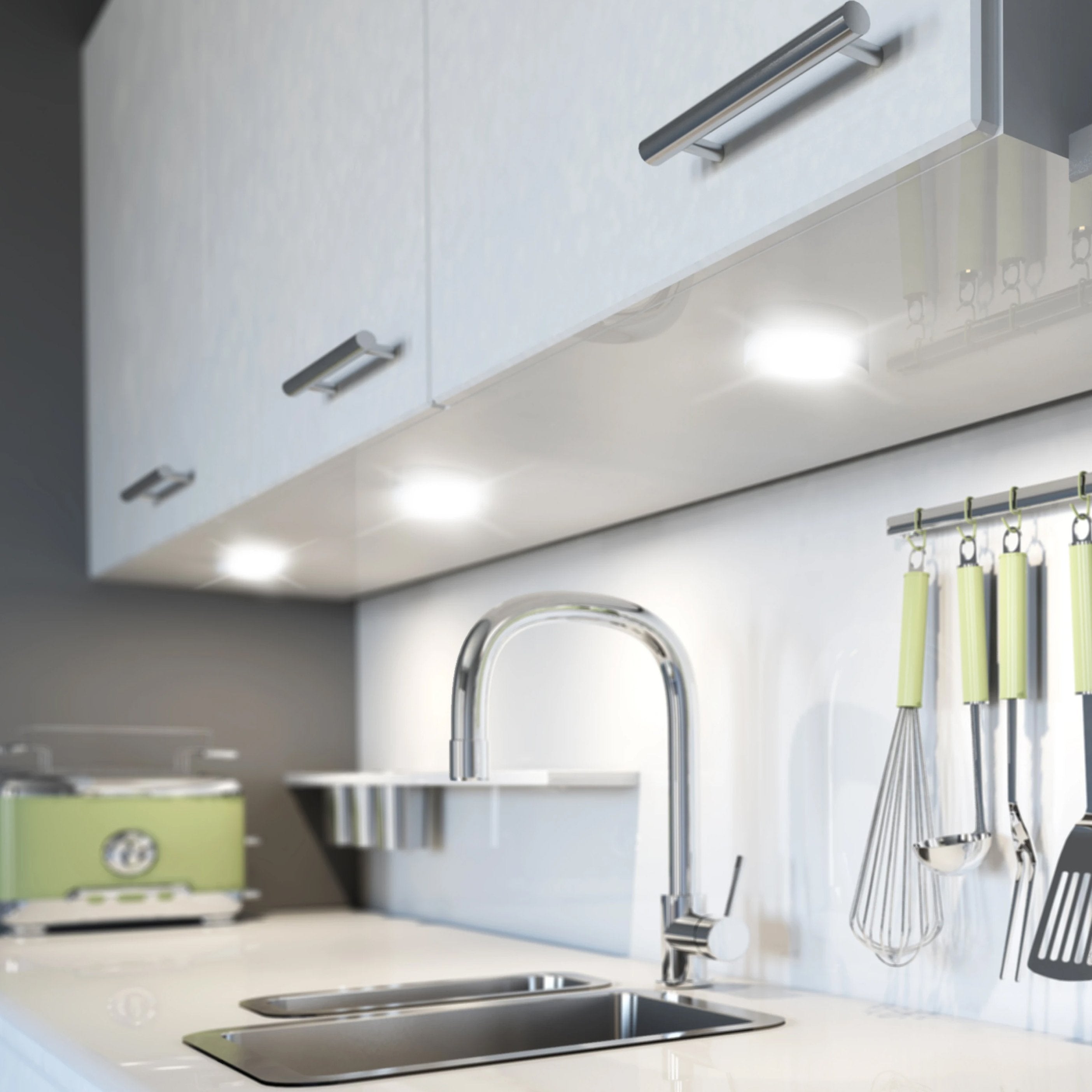 3-Pack: Super Bright, Ultra-Thin Wireless LED Puck Lights with Remote - Illuminate Your Space Effortlessly