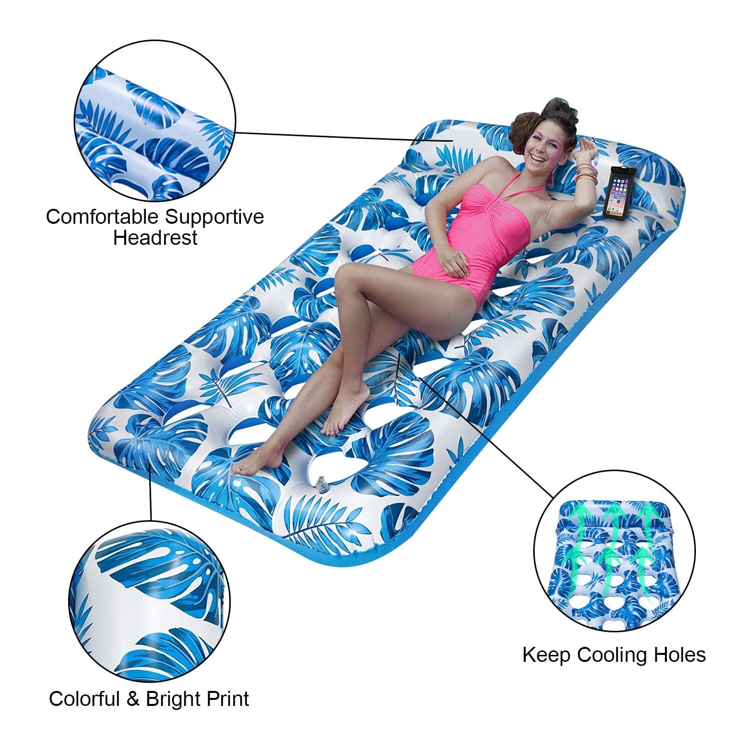 3-Pack Colorful Inflatable Pool Float Rafts - Your Ultimate Summer Water Lounge