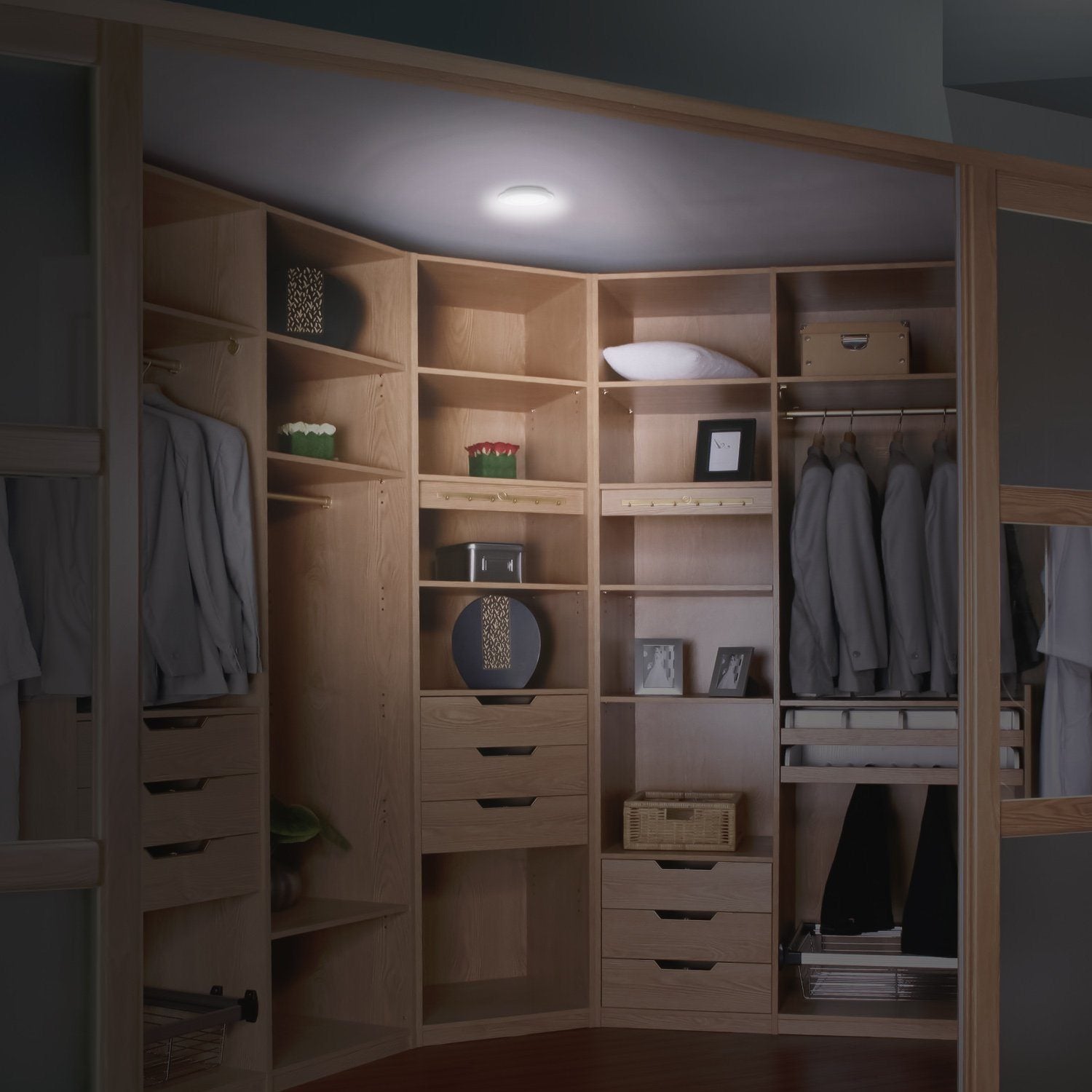 Illuminate Your Space with 3-Pack LED Wireless Puck Closet Lights