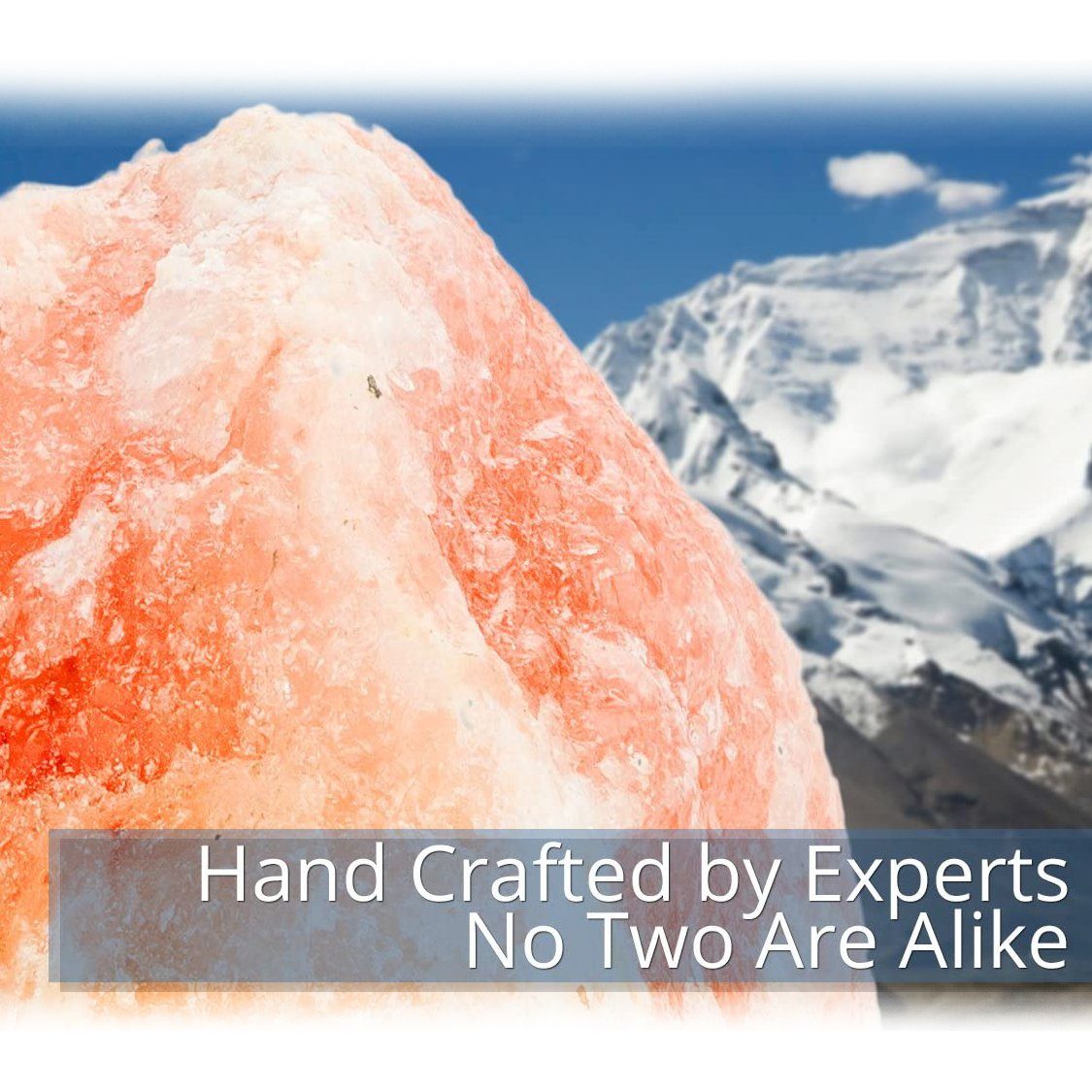 2-Pack: Exquisite Hemingweigh Hand Carved Natural Crystal Himalayan Salt Lamp - Create a Serene Ambiance