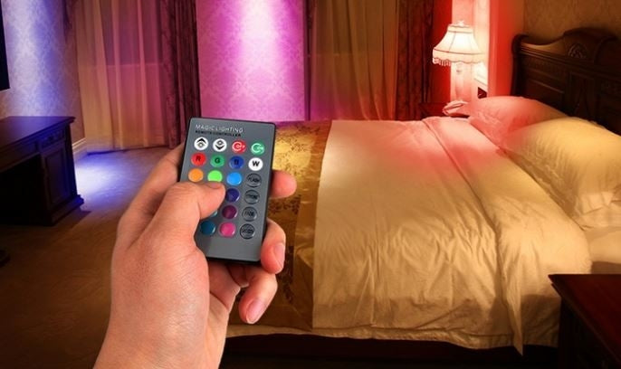 2-Pack: Stunning Magic Color-Changing LED Light Bulbs with Remote - Transform Your Space!