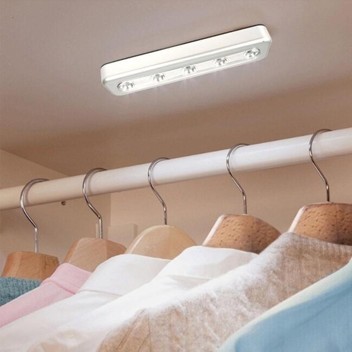 3-Pack: Super-Bright 5-LED One Touch Stick-on Anywhere Touch Tap Night Light - Light Up Your Home Effortlessly!