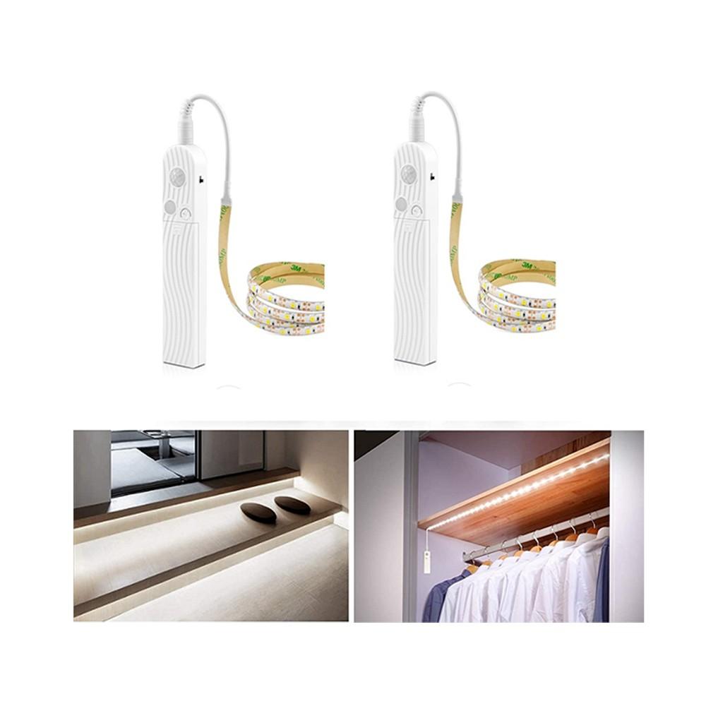 2-Pack: Battery-Powered Motion-Activated LED Light Strips
