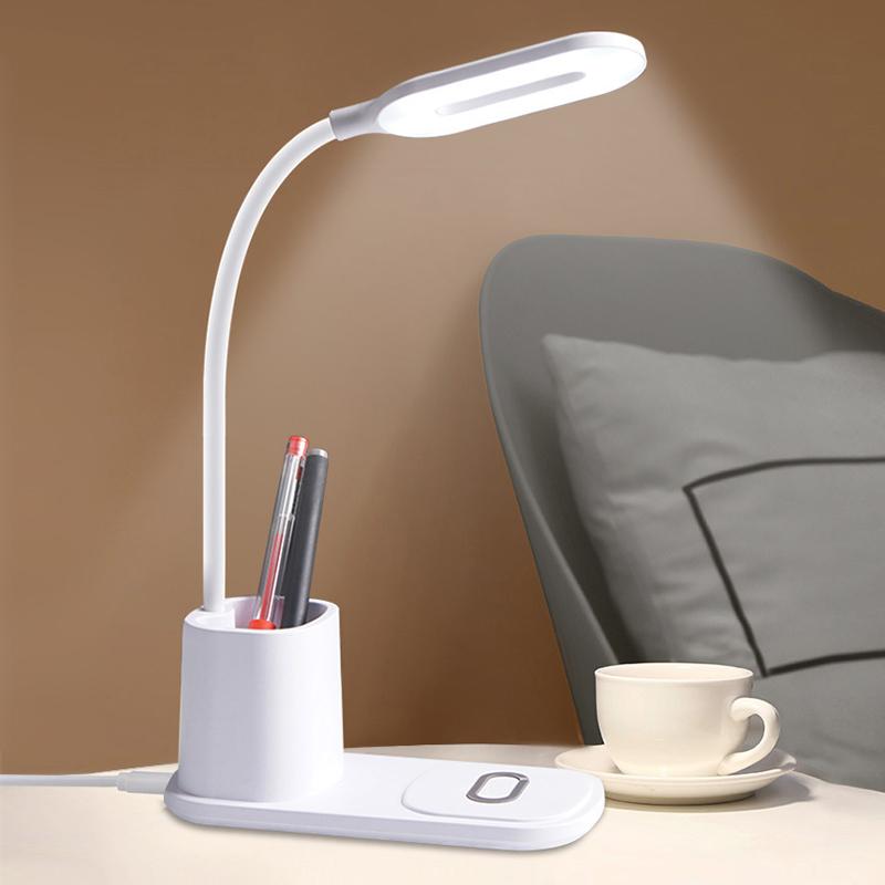 3-in-1 10W Qi Fast Wireless Charging Stand with Desk Lamp - Your Ultimate Charging Companion