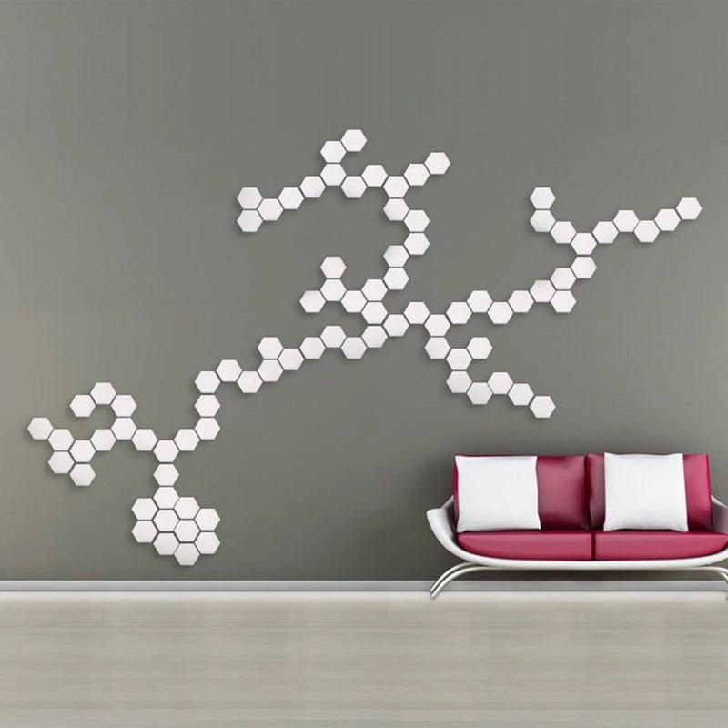 3-Pack: Smart Modular Hexagonal Touch LED Lamp - Illuminate Your Space with Style