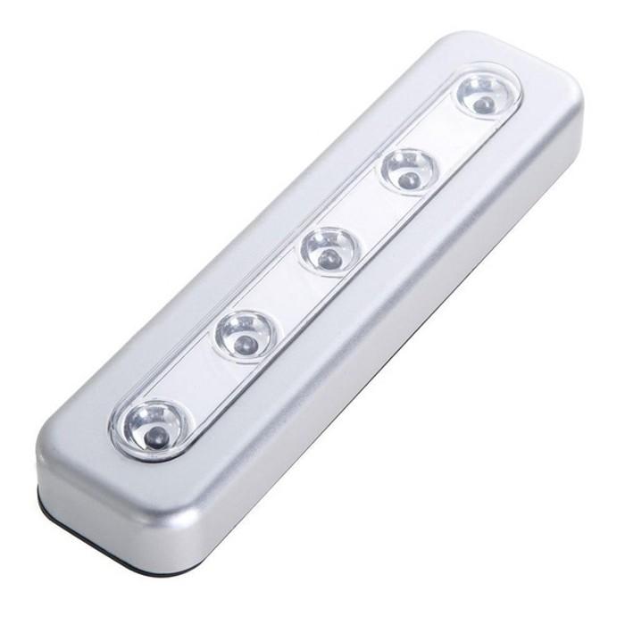3-Pack: Super-Bright 5-LED One Touch Stick-on Anywhere Touch Tap Night Light - Light Up Your Home Effortlessly!