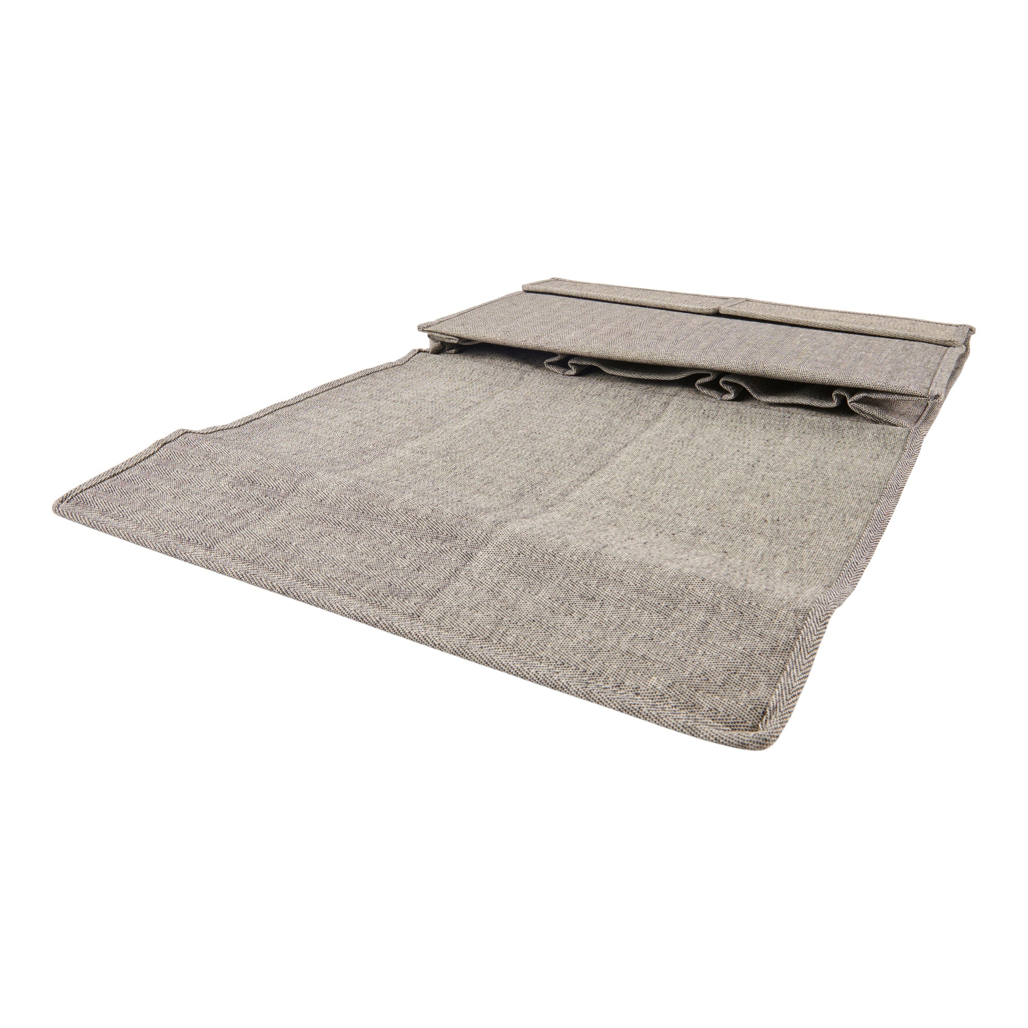 Cozy Grey Bedside Organizer