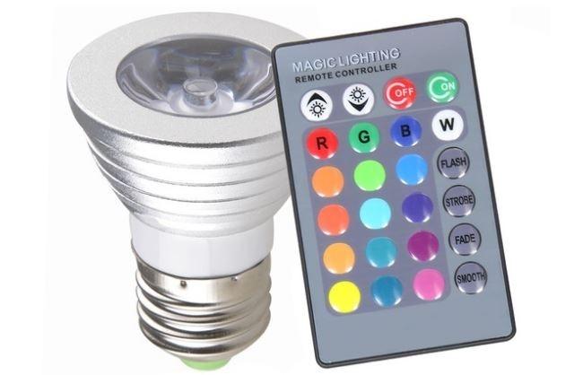 2-Pack: Stunning Magic Color-Changing LED Light Bulbs with Remote - Transform Your Space!