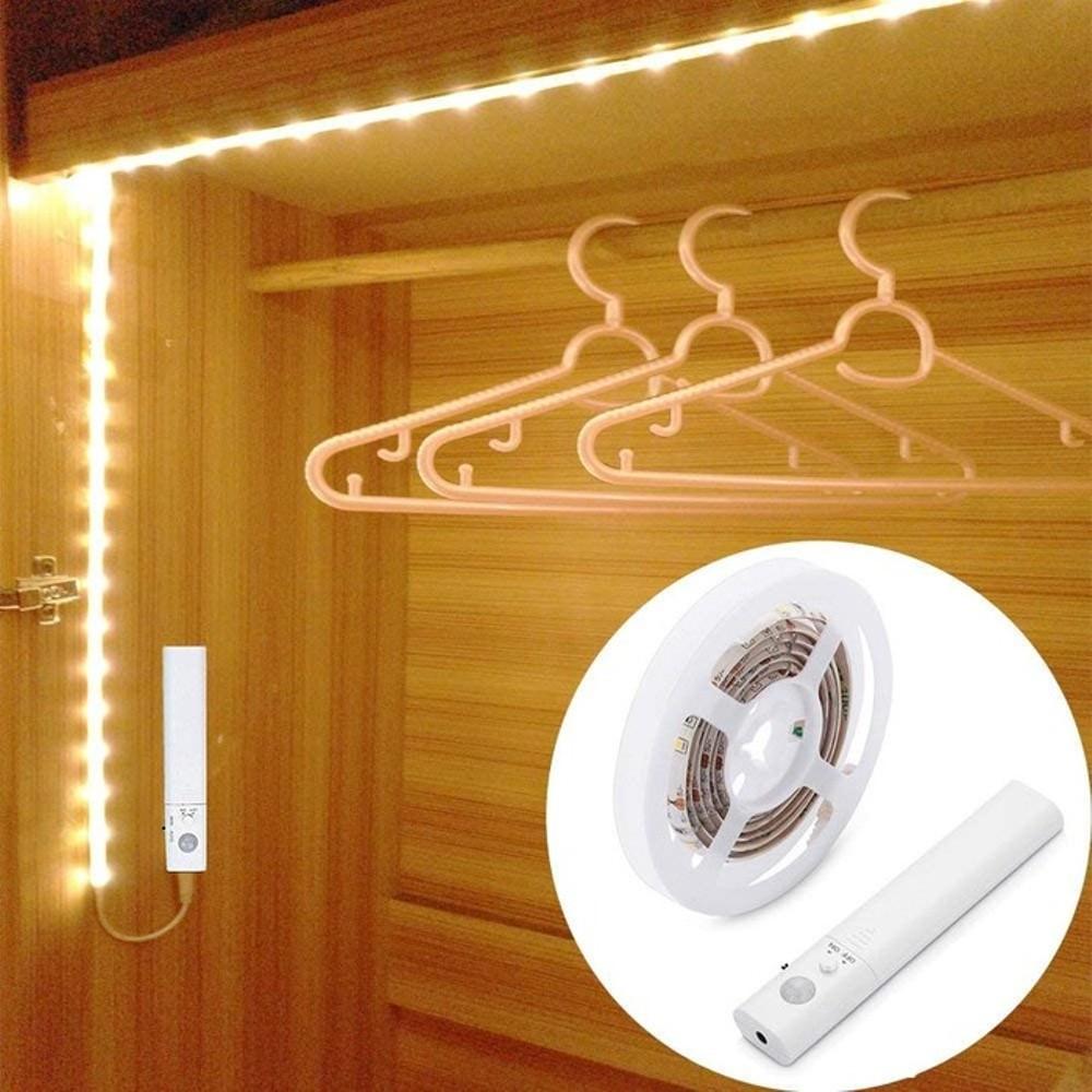 2-Pack: Battery-Powered Motion-Activated LED Light Strips