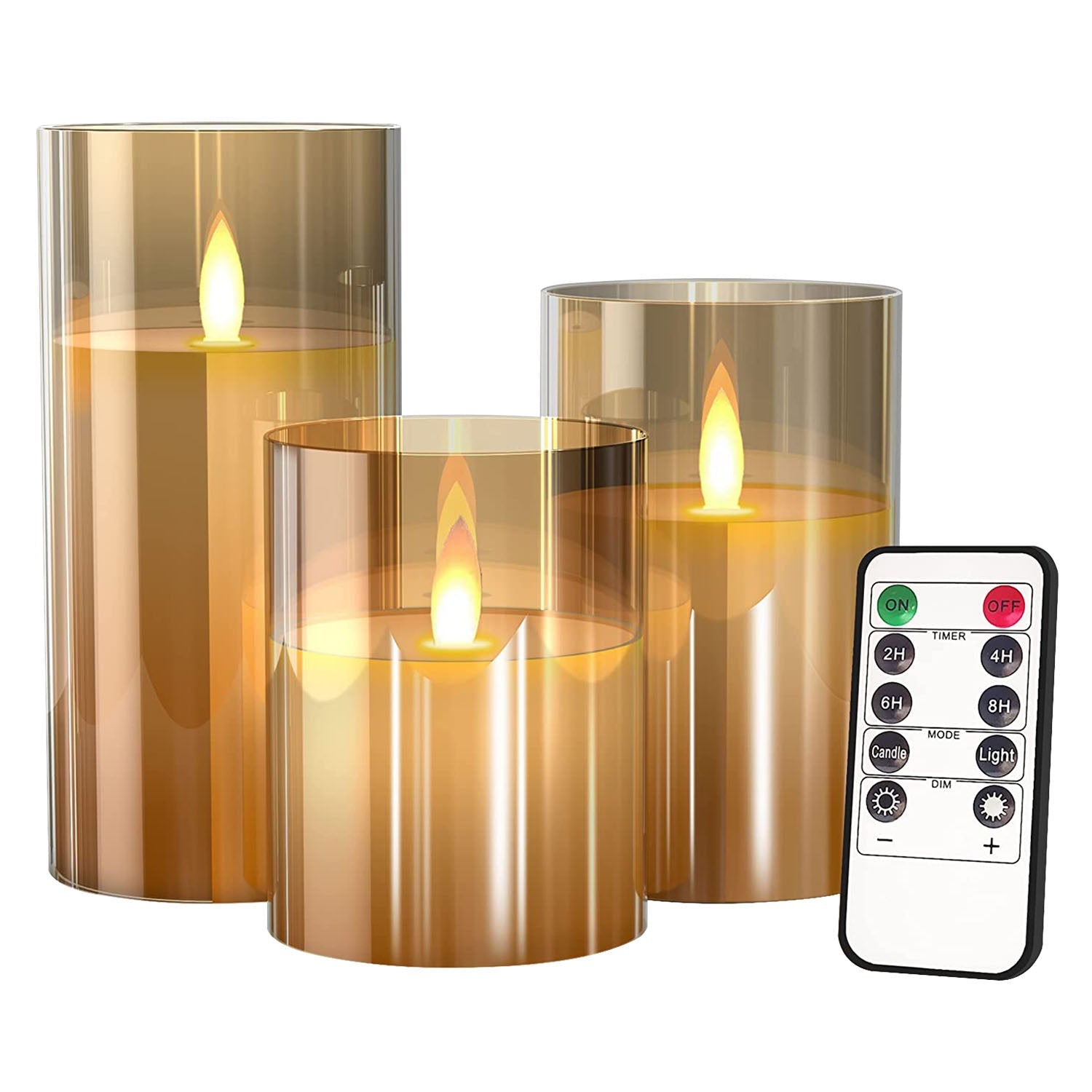 3-Pack: Enchanting Flameless Battery-Operated Candles