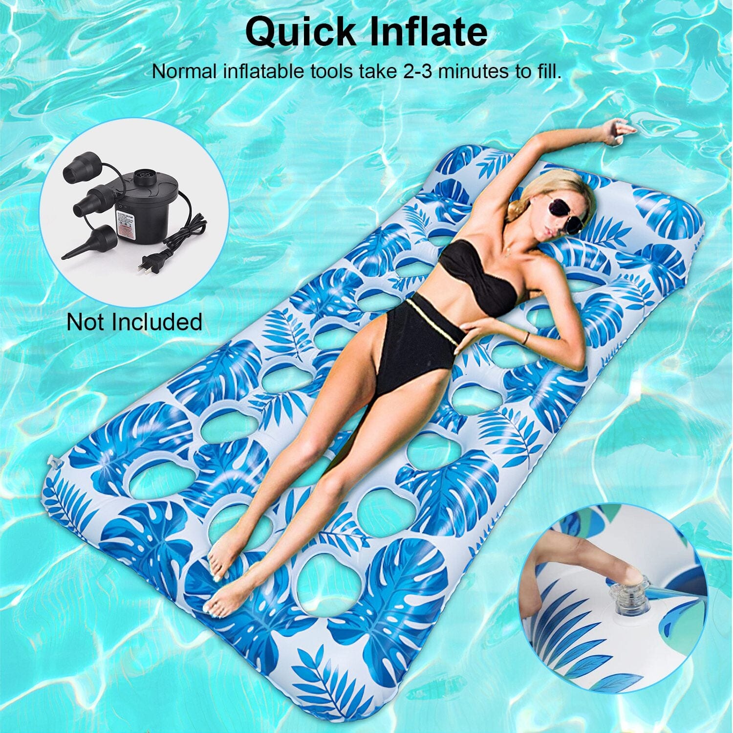 3-Pack Colorful Inflatable Pool Float Rafts - Your Ultimate Summer Water Lounge