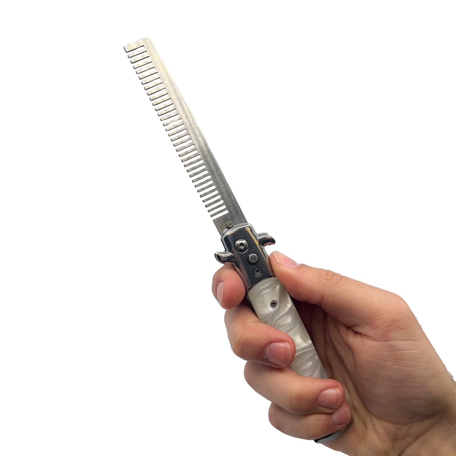 2-Pack: Deadly Cool 4' Stiletto Automatic Comb Knife