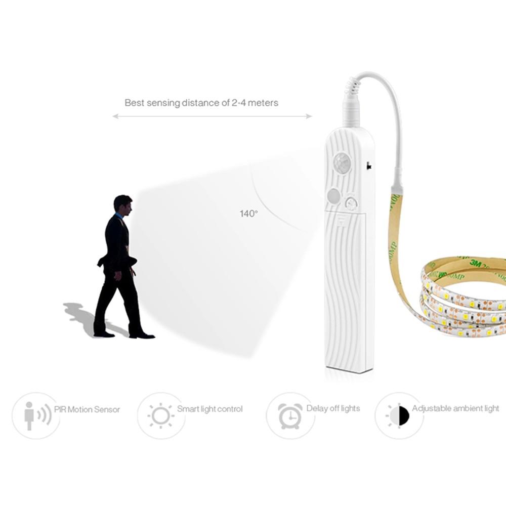 2-Pack: Battery-Powered Motion-Activated LED Light Strips