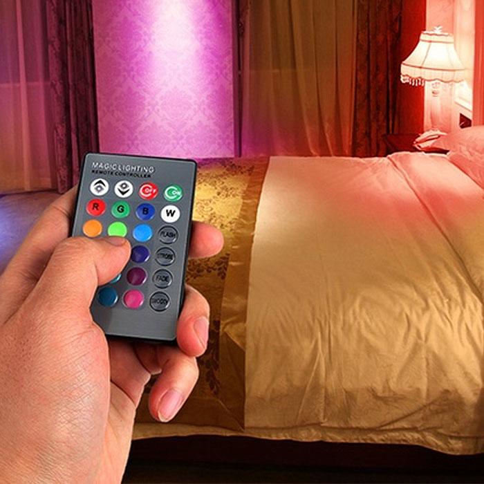 2-Pack: Stunning Magic Color-Changing LED Light Bulbs with Remote - Transform Your Space!